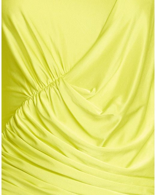 Alexandre Vauthier Yellow Mini Dresses