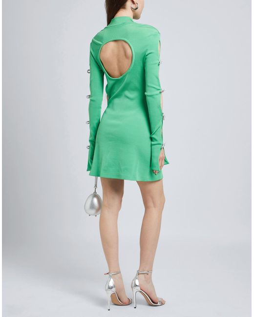 Mach & Mach Green Mini Dress