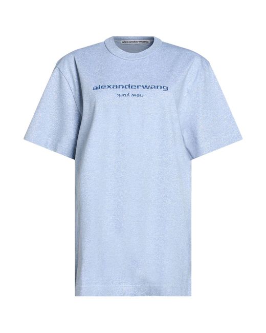 T By Alexander Wang Blue T-Shirt Cotton