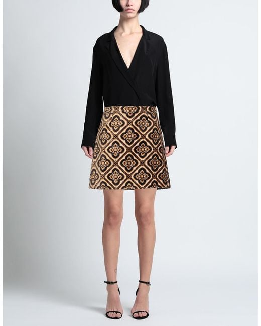 Etro Brown Mini Skirt