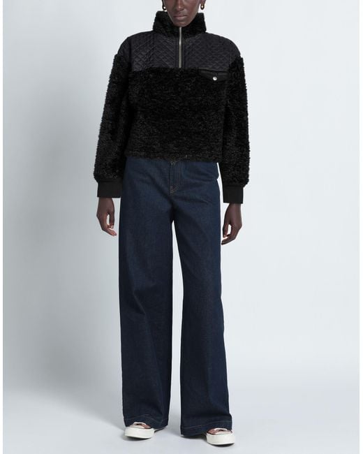 The Kooples Black Shearling & Teddy