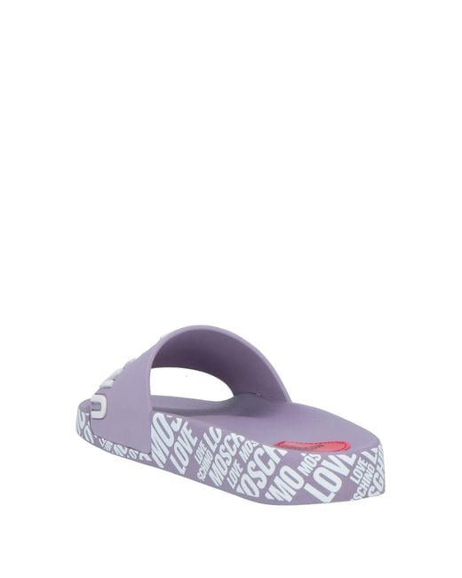 Love Moschino Purple Sandals