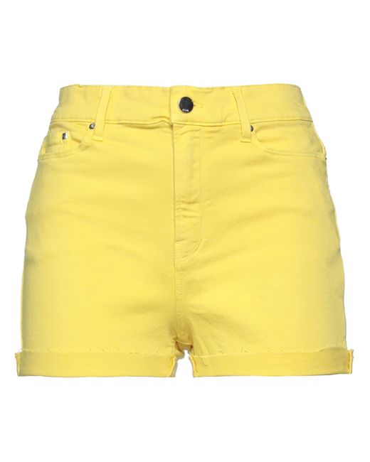 Karl Lagerfeld Yellow Denim Shorts