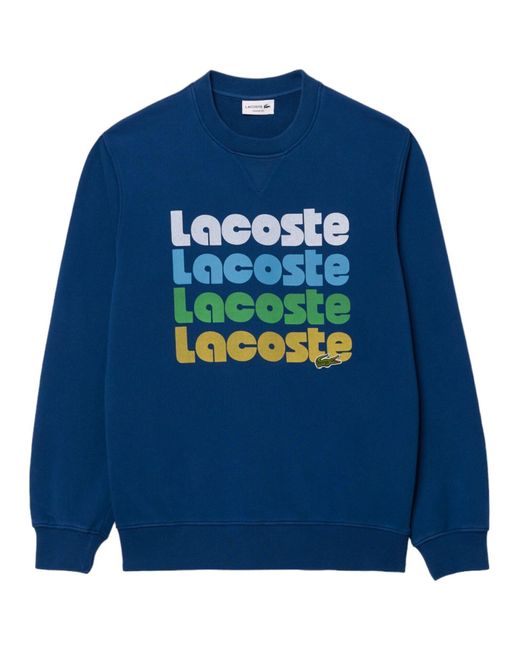 Sweat-shirt Lacoste pour homme en coloris Blue