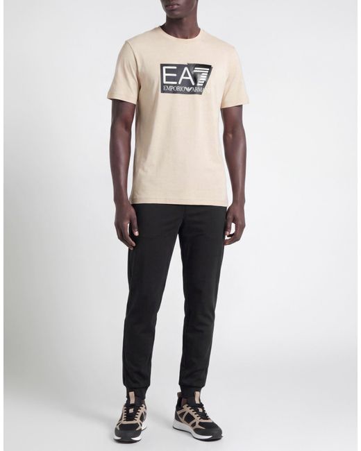EA7 White T-Shirts for men