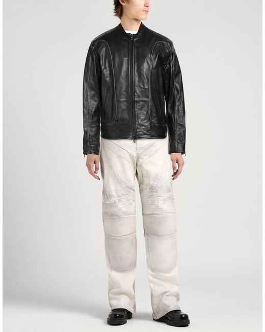 DIESEL Black Jacket Sheepskin for men