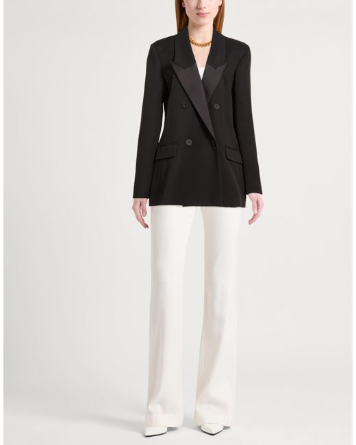 Patrizia Pepe Black Blazer Polyester, Elastane