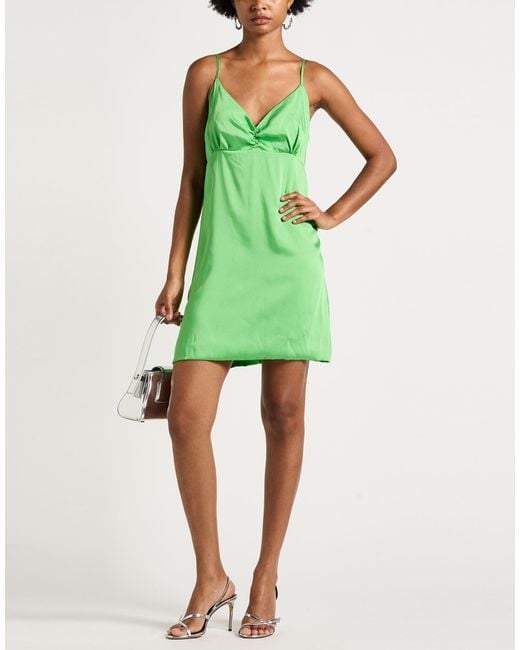 ViCOLO Green Mini Dress Polyester