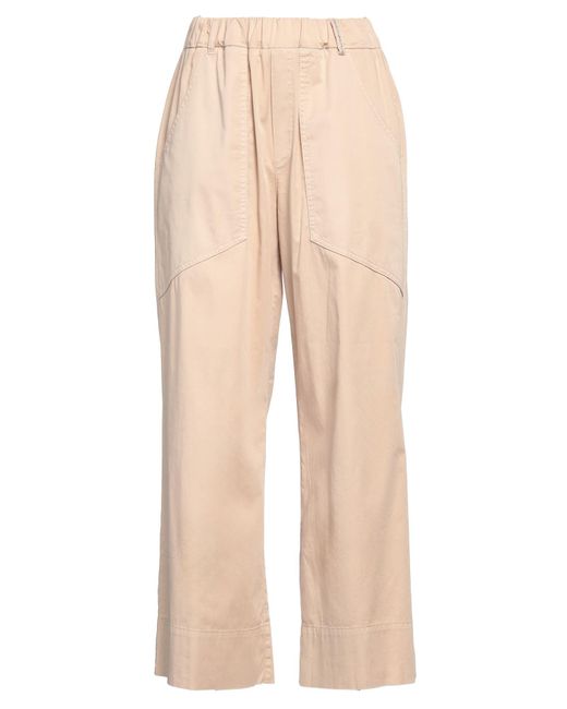 Panicale Natural Sand Pants Cotton, Elastane