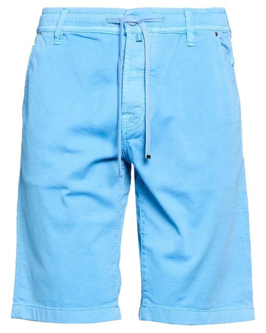 Jacob Cohen Blue Slate Shorts & Bermuda Shorts Cotton, Elastane for men