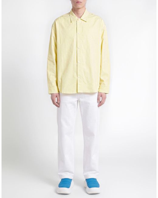 Sunnei Yellow Shirt Cotton, Nylon for men