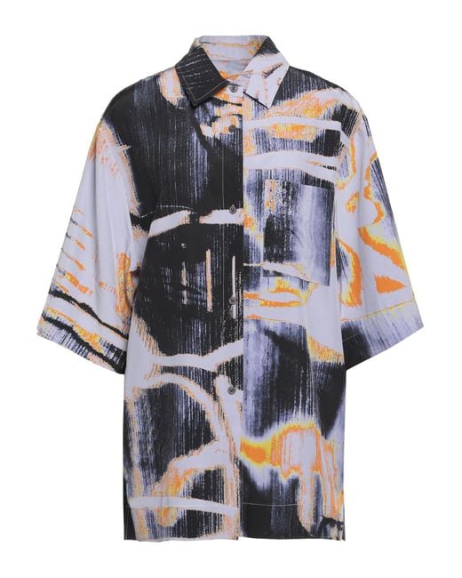 McQ Alexander McQueen Blue Hemd