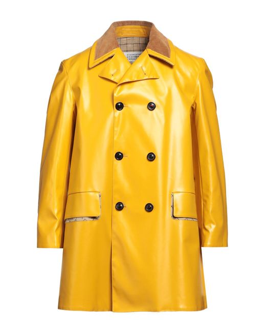 Maison Margiela Yellow Overcoat & Trench Coat for men