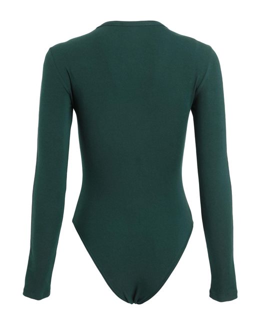 DSquared² Green Emerald Bodysuit Cotton, Elastane