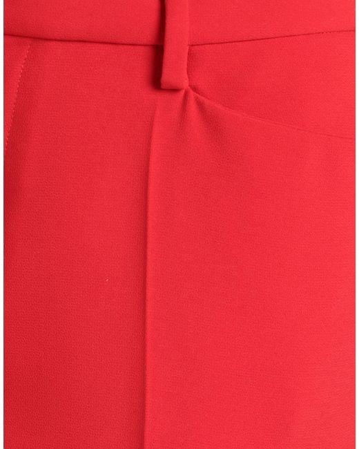 DSquared² Red Pants Polyester, Polyurethane