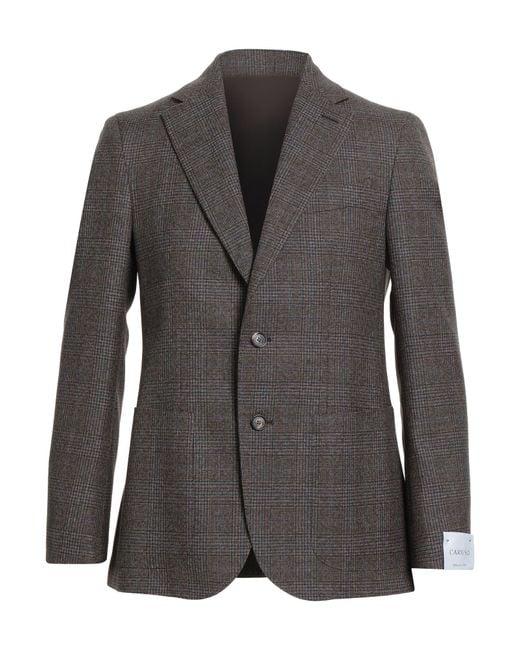 Caruso Black Blazer for men