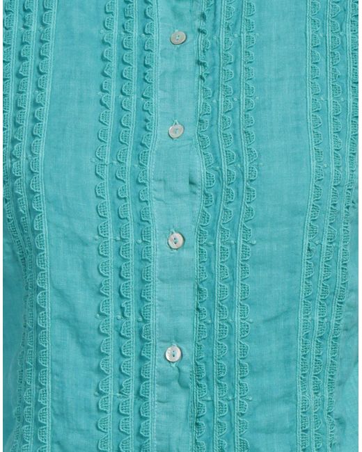 120% Lino Blue Shirt