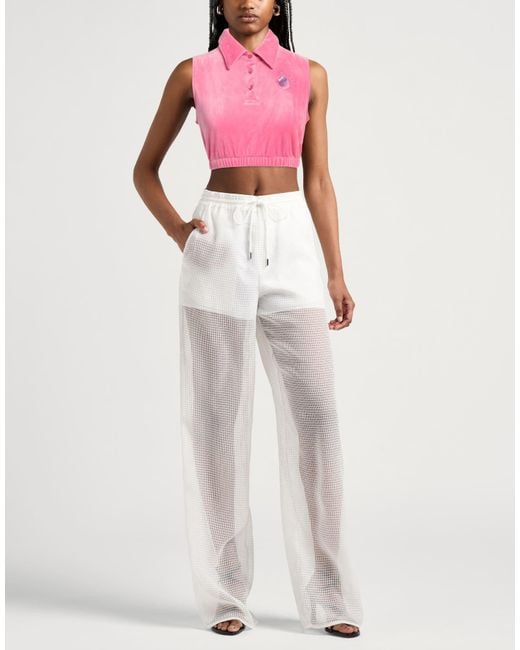 Moschino Pink Couture Top Polyester, Elastane