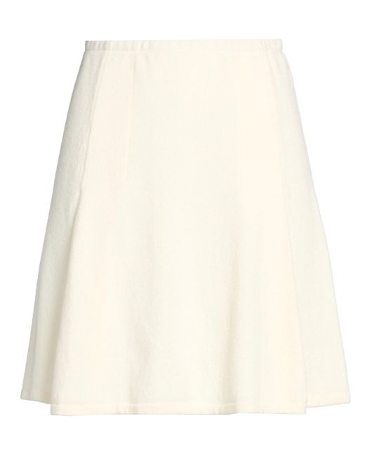 Bruno Manetti Natural Mini Skirt