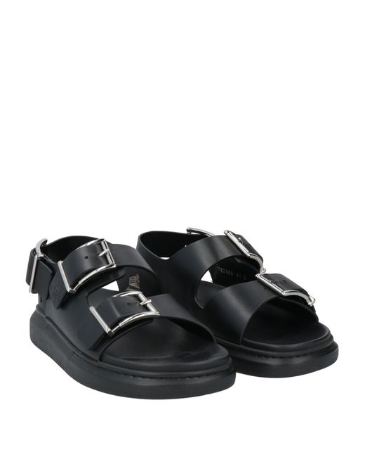 McQueen Black Sandals for men