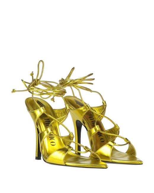 The Attico Yellow Sandals