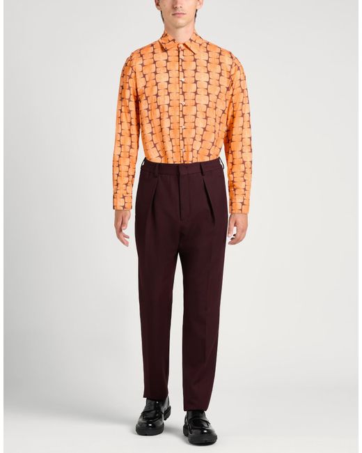 Officina 36 Orange Shirt for men