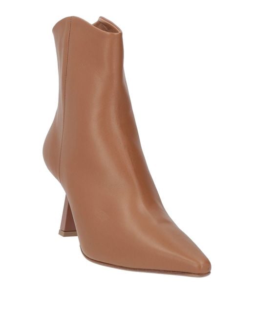 Chantal 1962 Brown Tan Ankle Boots Leather
