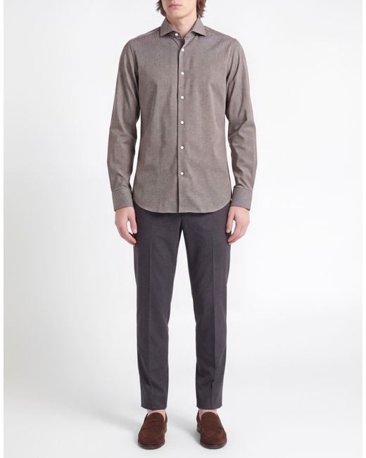 Sonrisa Gray Dark Shirt Cotton for men