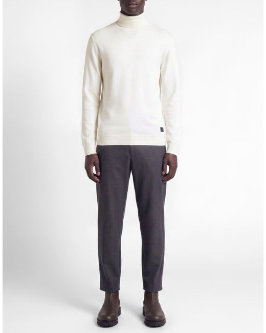 40weft White Turtleneck Polyamide, Viscose for men