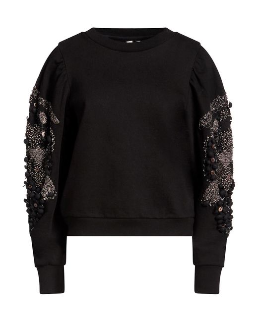 Scarlett Poppies Black Sweatshirt Cotton