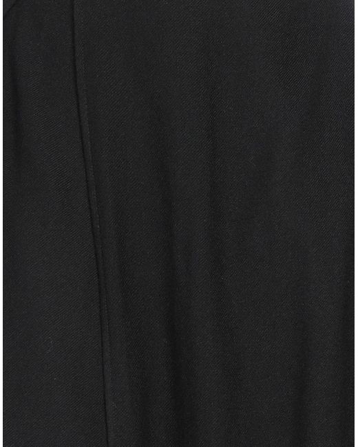 Yohji Yamamoto Black Midi Skirt Wool
