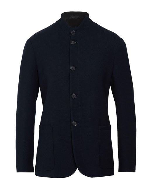 Giorgio Armani Blue Jacket Virgin Wool for men