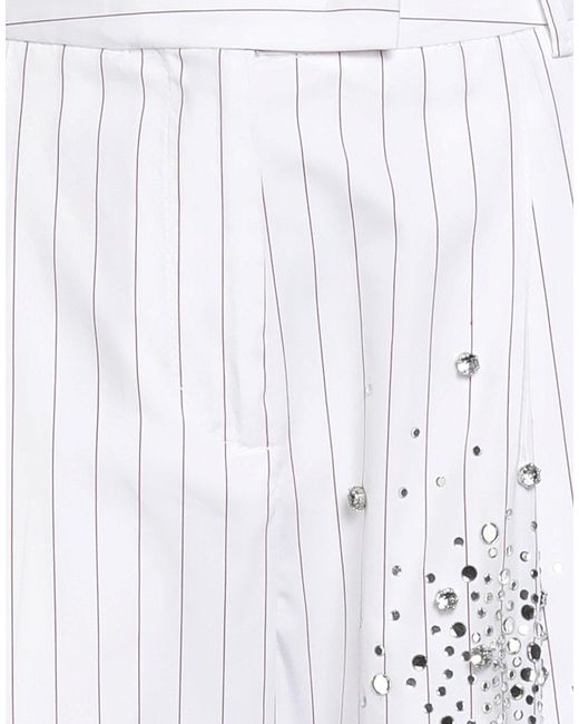DES_PHEMMES White Pants Cotton