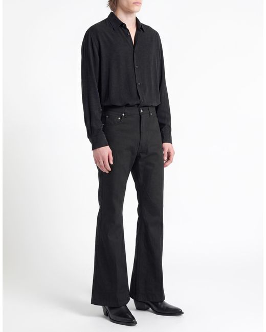 Rick Owens Black Pants Cotton, Elastane for men