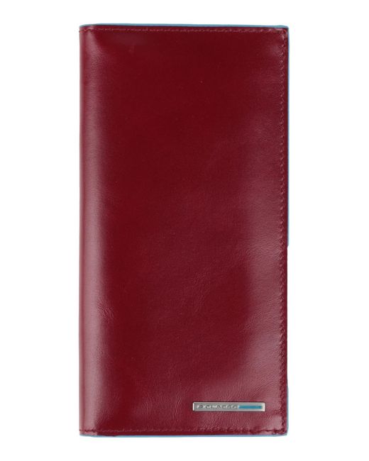 Piquadro Red Brick Wallet Cow Leather for men