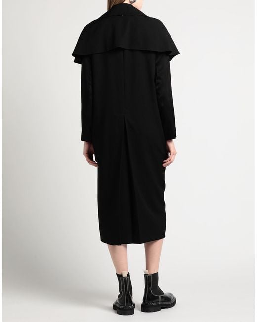 Y's Yohji Yamamoto Black Overcoat & Trench Coat