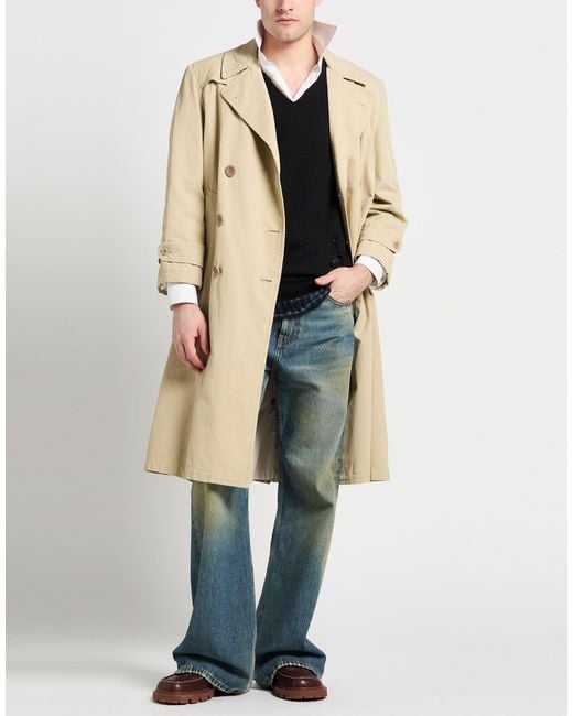 Maison Margiela Natural Overcoat & Trench Coat for men