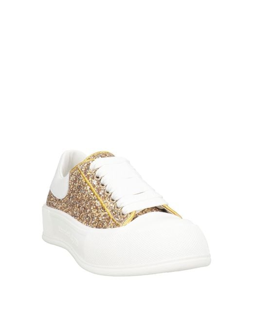McQueen White Sneakers Leather