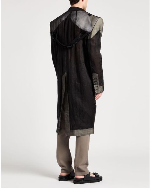 Sobretodo y gabardina Rick Owens de hombre de color Black
