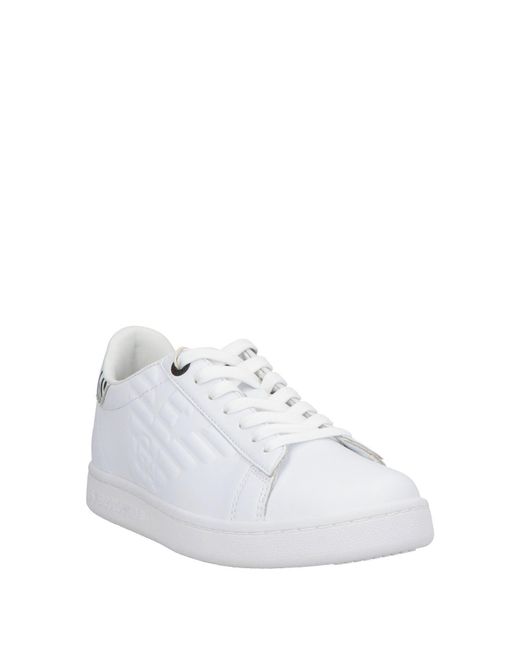 EA7 White Sneakers Leather