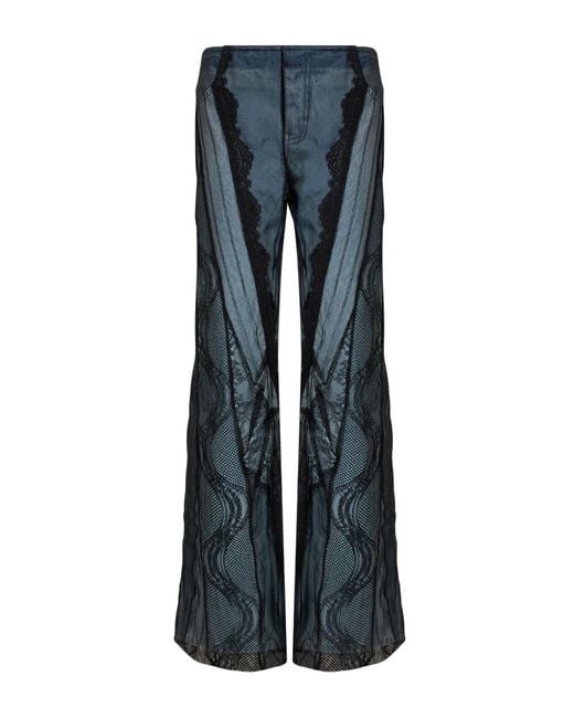 Christopher Esber Blue Jeans Cotton, Silk