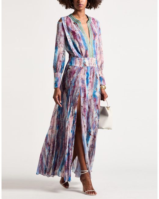 Babylon White Maxi Dress Polyester