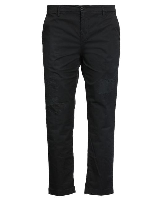 White Sand Black Trouser for men