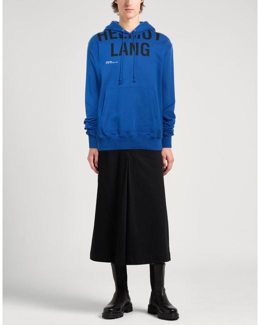Helmut Lang Blue Bright Sweatshirt Cotton for men
