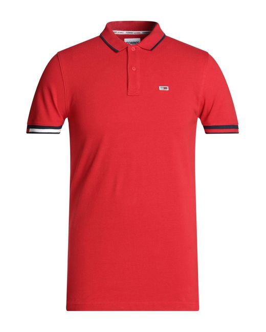 Tommy Hilfiger Red Polo Shirt for men