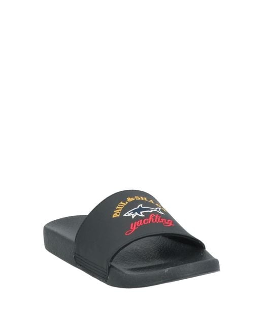 Paul & Shark Black Sandals for men