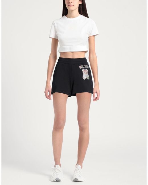 Moschino Black Shorts & Bermuda Shorts Cotton