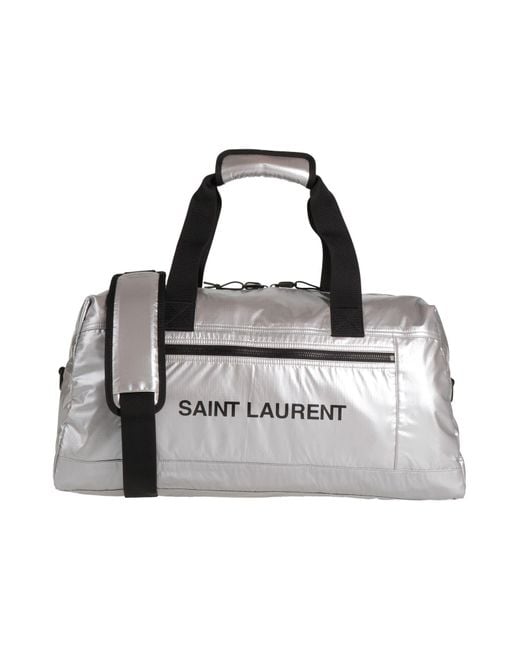 Saint Laurent White Duffel Bags for men