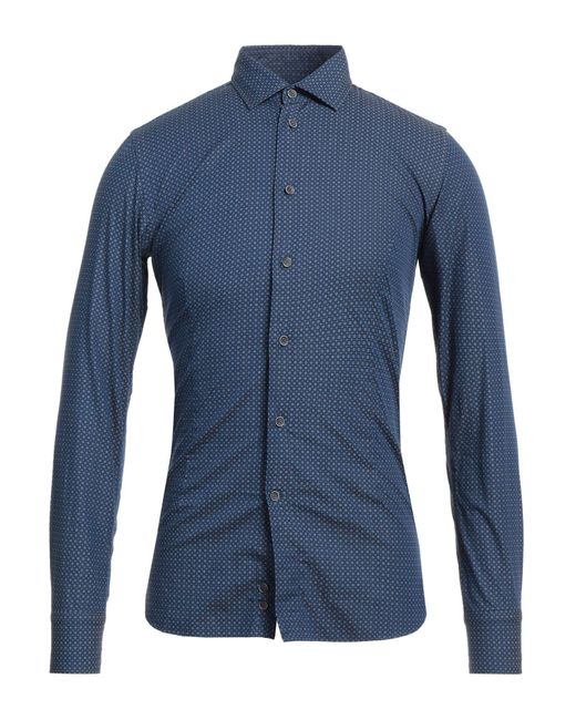 BRANCACCIO Blue Shirt for men
