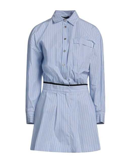 Maje Blue Mini Dress Cotton